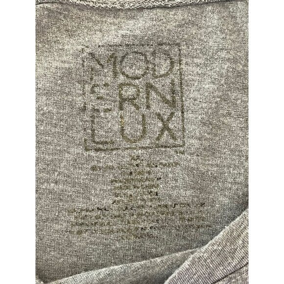 Modern Lux Womens XL Short Sleeve Gray "Blessed" T-Shirt - Picture 6 of 7